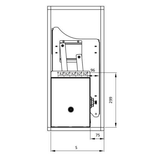 Rổ bát đĩa di động lướt tròn Lento Hafele 504.76.007 Inox 304 3 Kích thước của Rổ bát đĩa di động lướt tròn Lento Hafele 504.76.007 Inox 304