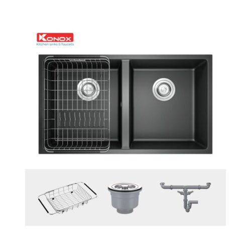 Chậu rửa bát Konox Granite Veloci 760D Black 4 Phụ kiện của Chậu rửa bát Granite Veloci 760D Black