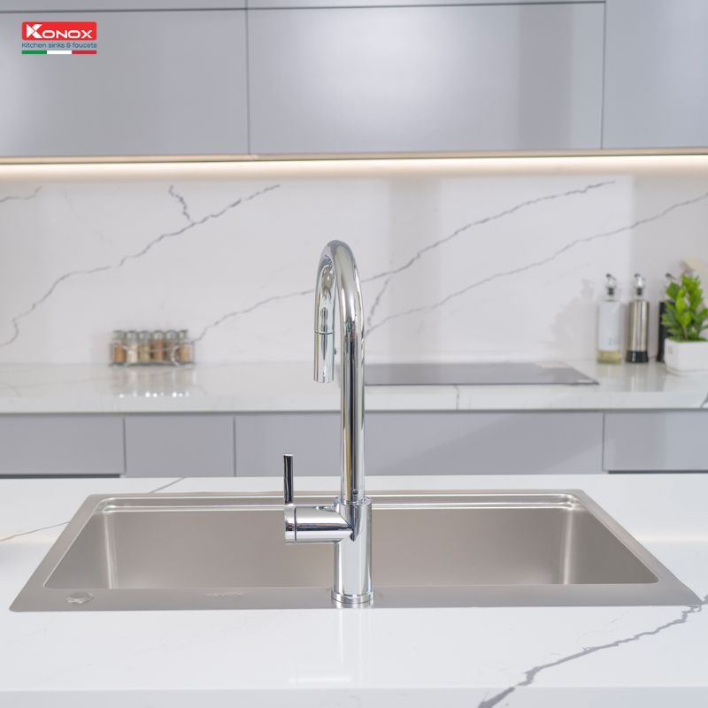 Hình ảnh chậu rửa bát chống xước Konox Workstation Sink – Topmount Sink KN8151TS Dekor Hình ảnh chậu rửa bát chống xước Konox Workstation Sink – Topmount Sink KN8151TS Dekor