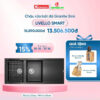 Chậu rửa bát Konox Granite Livello Smart 1160 Black 2 Khuyến mãi chậu rửa bát Konox Granite Livello Smart 1160 Black