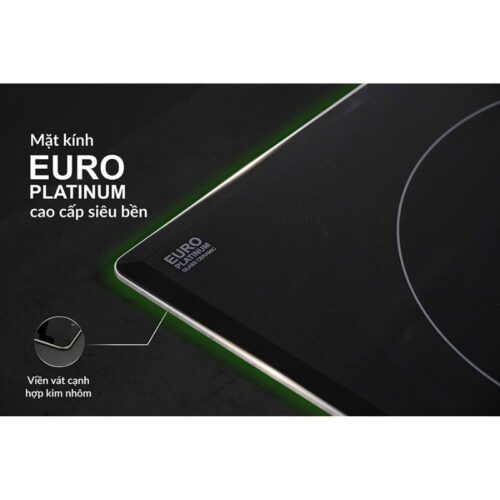 Bếp từ đôi Eurosun EU-T396Pro lắp âm 5 Mặt kính của bếp từ Eurosun EU-T396PRO