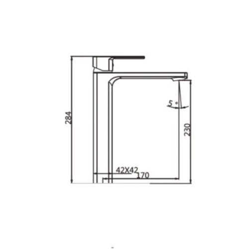 Vòi chậu lavabo nóng lạnh Paul Schmitt PA012FH 3 Kích thước vòi chậu lavabo nóng lạnh Paul Schmitt PA012FH