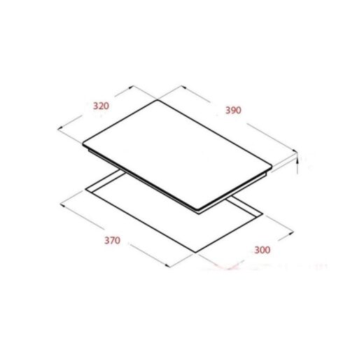 Bếp hồng ngoại đơn Canzy CZ-1088IH lắp âm 3 Kích thước bếp hồng ngoại Canzy CZ-1088IH