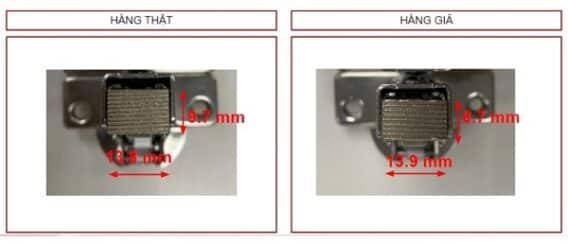 Cách phân biệt bản lề Hafele hàng thật và hàng giả 2 cach phan biet ban le hafele 1 568x244 1