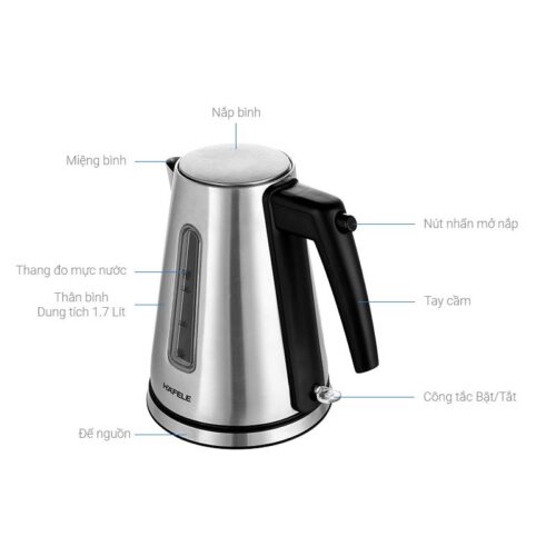 Bình đun siêu tốc Hafele T-907B 535.43.731 4 Thiết kế bình đun siêu tốc Hafele T-907B