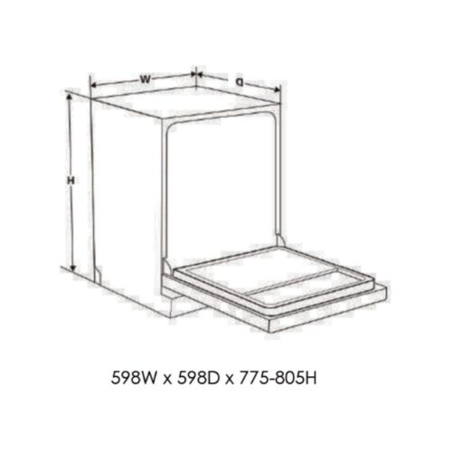Máy rửa bát Eurogold EUW88TL15BPro 4 Kích thước máy rửa bát Eurogold EUW88TL15BPro