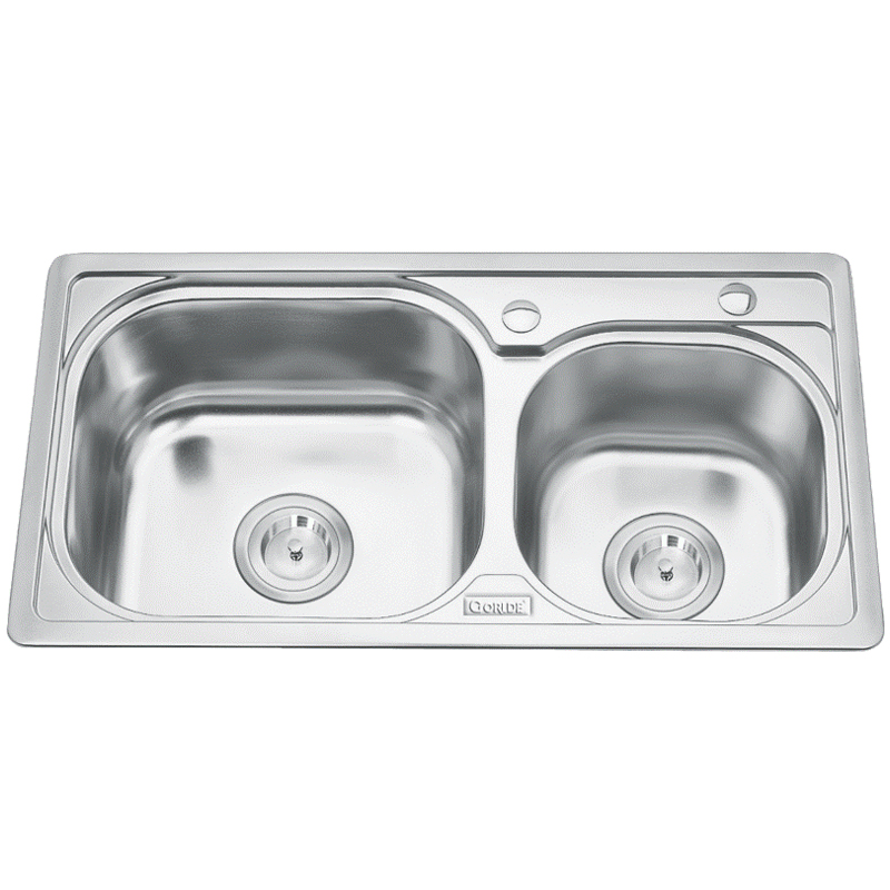 Chậu rửa bát inox 2 hố Gorlde B-208 Chậu rửa bát inox 2 hố Gorlde B-208