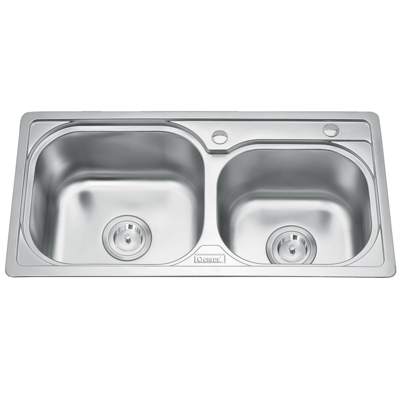 Chậu rửa bát inox 2 hố Gorlde B-209 Chậu rửa bát inox 2 hố Gorlde B-209