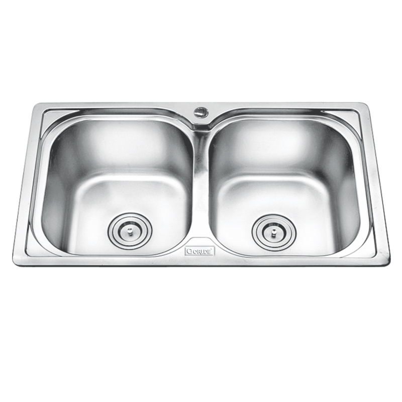Chậu rửa bát inox 2 hố Gorlde B-210 Chậu rửa bát inox 2 hố Gorlde B-210