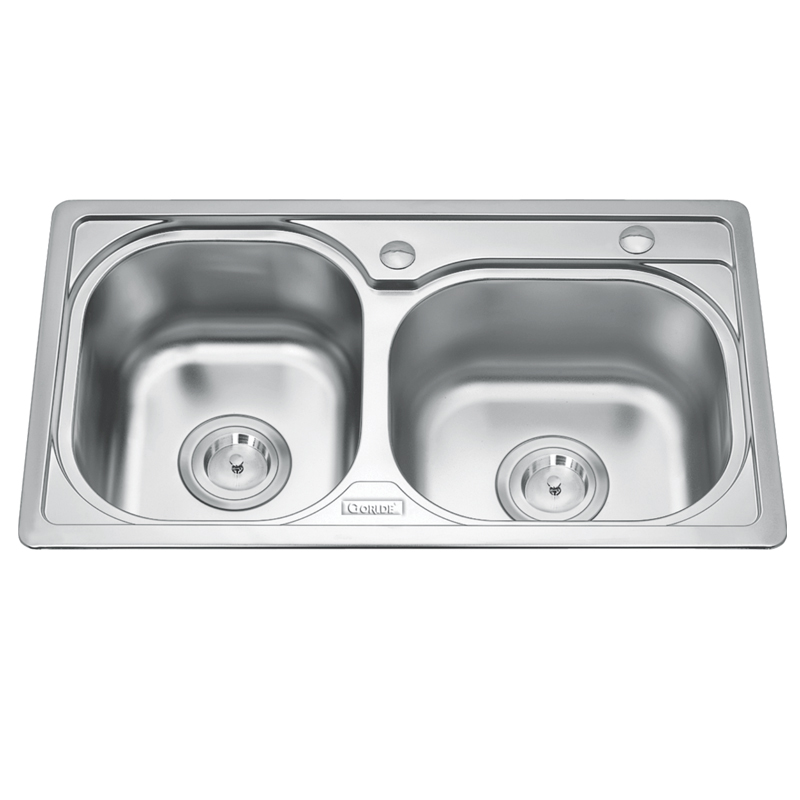 Chậu rửa bát inox 2 hố Gorlde B-211 Chậu rửa bát inox 2 hố Gorlde B-211