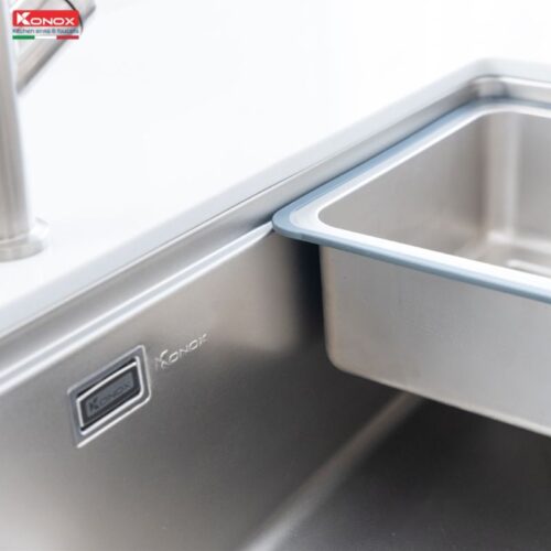 Chậu rửa bát inox 1 hố Konox TARI 8748SR 10 hinh anh chau rua bat inox 1 ho konox tari 8748sr 2