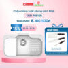 Chậu rửa bát inox 1 hố Konox TARI 9051SR 1 Khuyến mãi chậu rửa bát inox 1 hố Konox TARI 9051SR