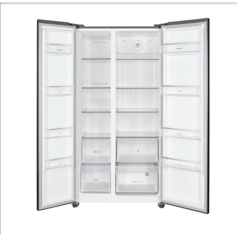 Bên trong tủ lạnh 2 cánh side by side 581 lít Brandt BFA1791NA Bên trong tủ lạnh 2 cánh side by side 581 lít Brandt BFA1791NA