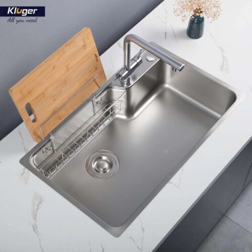 Chậu rửa bát 1 hố Kluger KF8171FS-S80 3 Ảnh chậu rửa bát 1 hố Kluger KF8171FS-S80