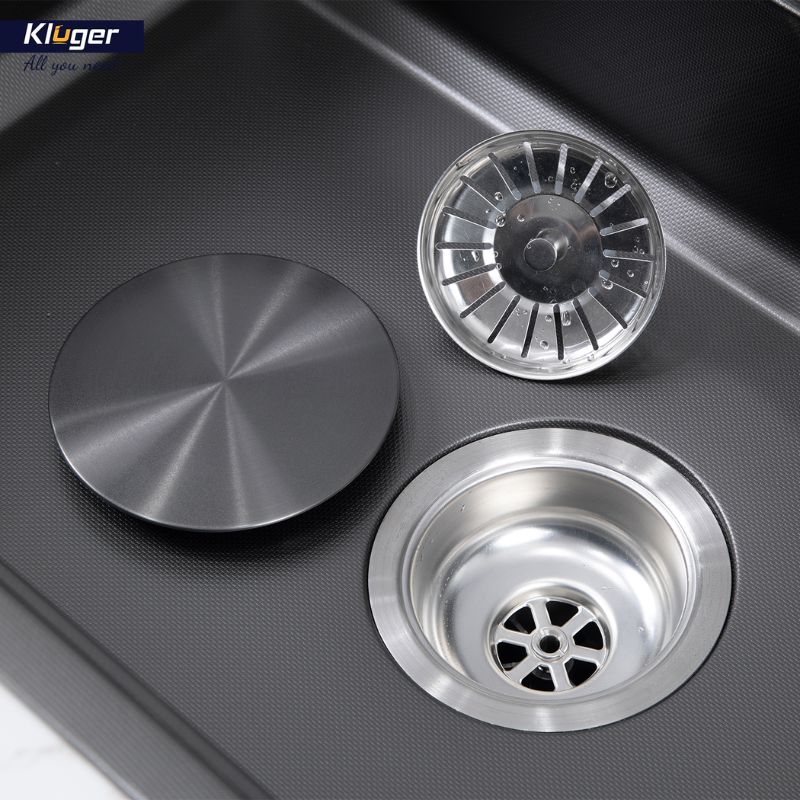 Ảnh chậu rửa bát 1 hố Kluger KWF8161FB-S76W Ảnh chậu rửa bát 1 hố Kluger KWF8161FB-S76W