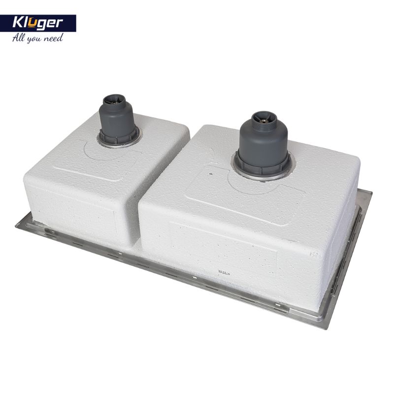 Ảnh chậu rửa bát 2 hố Kluger KW8211S-S84 Ảnh chậu rửa bát 2 hố Kluger KW8211S-S84