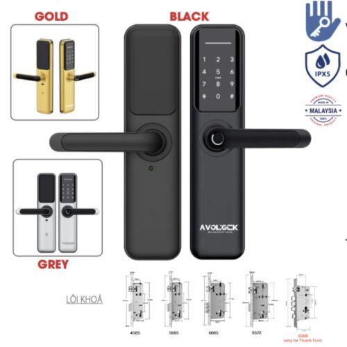 Khóa cửa vân tay Avolock AV-63-B 3 Ảnh khóa cửa vân tay Avolock AV-63-B