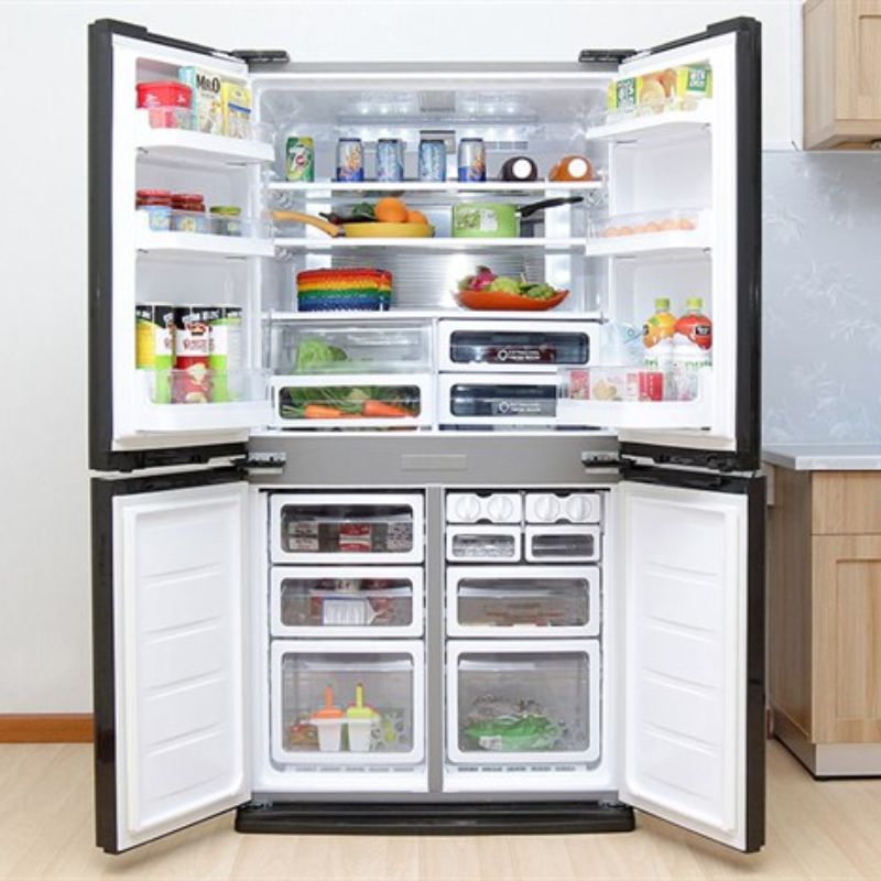 Ảnh tủ lạnh 4 cánh 556 lít Sharp SJ-FX630V-ST Ảnh tủ lạnh 4 cánh 556 lít Sharp SJ-FX630V-ST