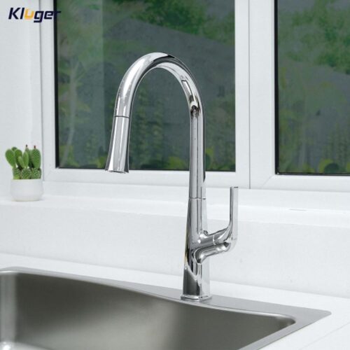 Vòi rửa bát nóng lạnh Kluger KLF0002C có dây rút 3 Ảnh vòi rửa bát nóng lạnh Kluger KLF0002C có dây rút