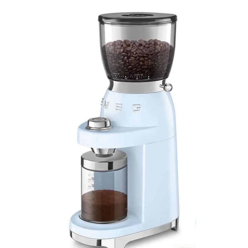 Ảnh máy xay cà phê Smeg xanh dương CGF01PBEU 535.44.018 Ảnh máy xay cà phê Smeg xanh dương CGF01PBEU 535.44.018