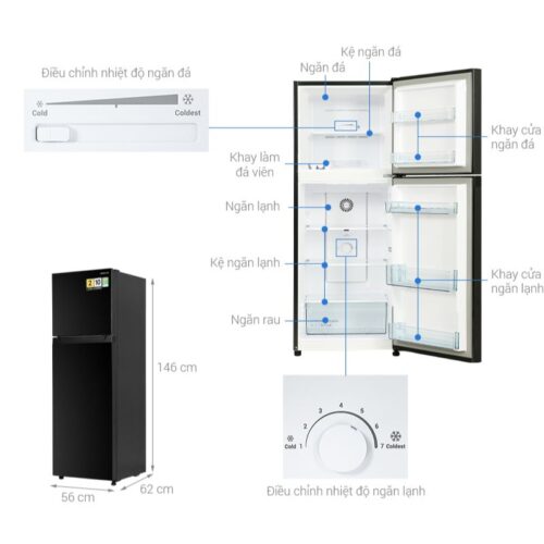 Tủ lạnh 2 cánh 210 lít Hitachi HRTN5230MUVN 5 Chi tiết tủ lạnh 2 cánh 210 lít Hitachi HRTN5230MUVN