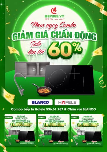 Giảm Sốc 60% khi mua COMBO bếp và chậu vòi tại Thế Giới Bếp Nhập Khẩu