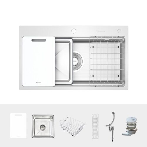 Chậu rửa bát 1 hố Konox KN8751TS Dekor 3 Phụ kiện chậu rửa bát 1 hố Konox KN8751TS Dekor