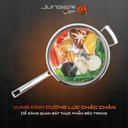 Bộ nồi Inox Junger JC-100 cao cấp 13 chi tiết 3 Ảnh bộ nồi Inox Junger JC-100
