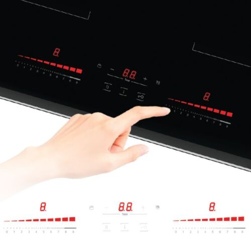 Bếp từ đôi Tomate GH DUO‐S2I Serie 8 lắp âm 4 Bảng điều khiển bếp từ đôi Tomate GH DUO‐S2I Serie 8 lắp âm