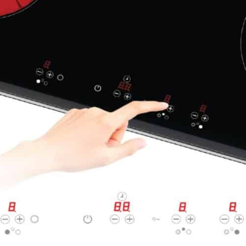 Bếp từ kết hợp hồng ngoại Tomate TOM 03IR 4 Bảng điều khiển bếp từ kết hợp hồng ngoại Tomate TOM 03IR