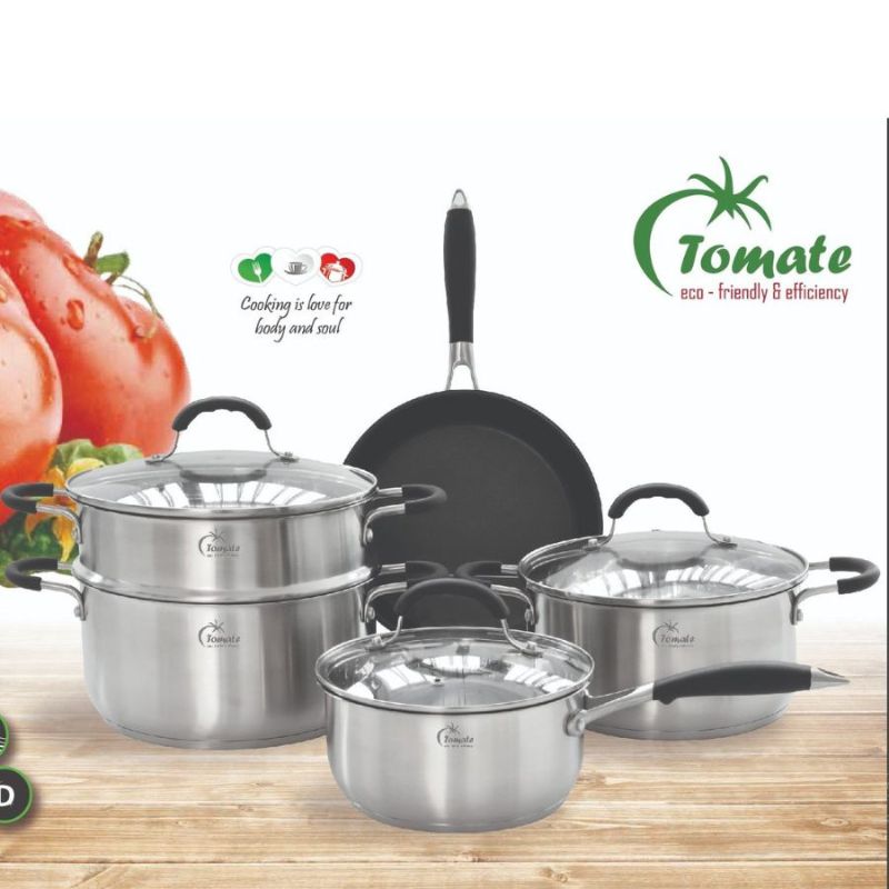 Bộ nồi Inox Tomate TOM 0708 Bộ nồi Inox Tomate TOM 0708