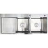 Chậu rửa bát inox 2 hố Faster FS 11046HLS 2 Chậu rửa bát inox 2 hố Faster FS 11046HLS