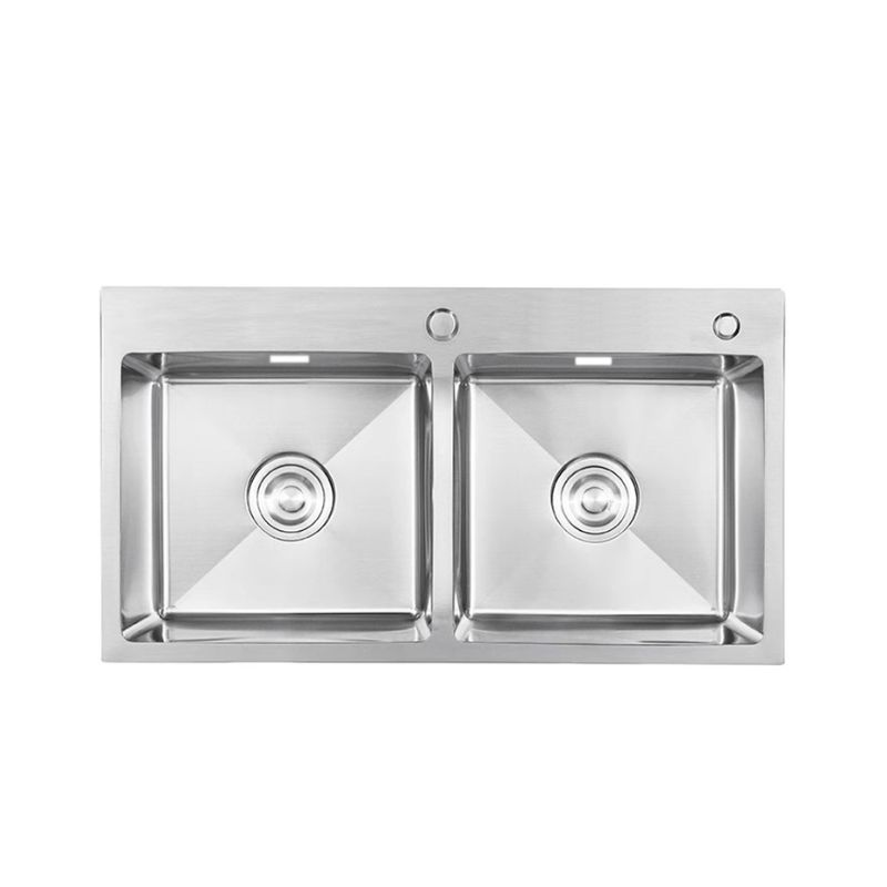 Chậu rửa bát inox 2 hố Faster FS 7843HMS Chậu rửa bát inox 2 hố Faster FS 7843HMS