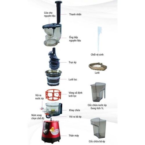 Máy ép chậm Mutosi MJ-86R 2 Ảnh máy ép chậm Mutosi MJ-86R
