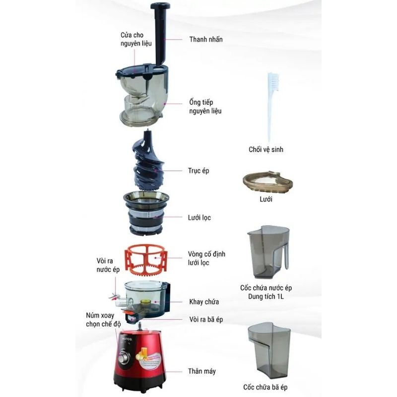 Ảnh máy ép chậm Mutosi MJ-86R Ảnh máy ép chậm Mutosi MJ-86R