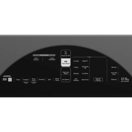 Máy Giặt Sấy Hitachi Inverter Giặt 12 Kg - Sấy 8 Kg BD-D120XGV MAG 3 Bảng điều khiển máy Giặt Sấy Hitachi Inverter Giặt 12 Kg - Sấy 8 Kg BD-D120XGV MAG