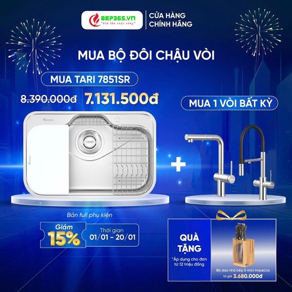 Thế Giới Bếp Nhập Khẩu – Ưu đãi trao tay, Tết thêm đong đầy cùng Konox 10 bep 365 uu dai trao tay tet them dong day cung konox 10