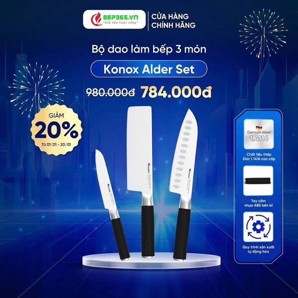 Thế Giới Bếp Nhập Khẩu – Ưu đãi trao tay, Tết thêm đong đầy cùng Konox 18 bep 365 uu dai trao tay tet them dong day cung konox 18