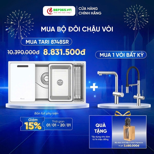 Thế Giới Bếp Nhập Khẩu – Ưu đãi trao tay, Tết thêm đong đầy cùng Konox 7 bep 365 uu dai trao tay tet them dong day cung konox 7