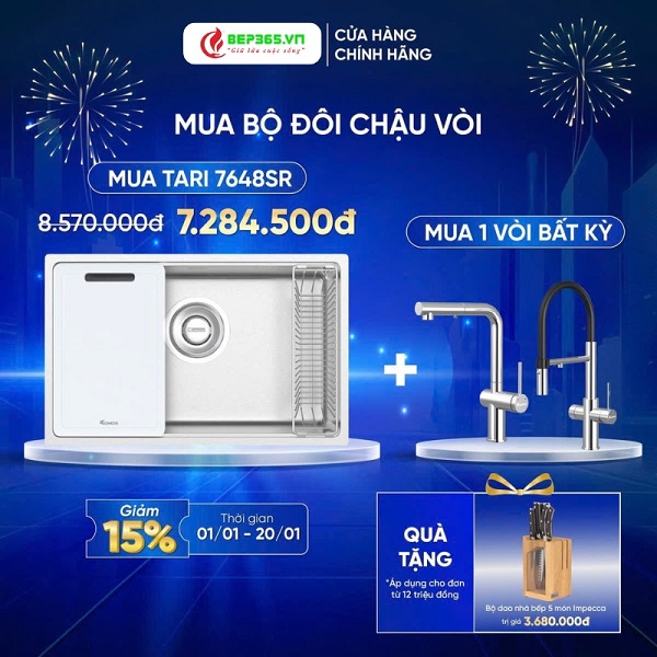 Thế Giới Bếp Nhập Khẩu – Ưu đãi trao tay, Tết thêm đong đầy cùng Konox 9 bep 365 uu dai trao tay tet them dong day cung konox 9