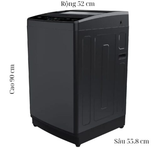 Máy Giặt Casper 8 Kg WT-8NG2 cửa trên 4 Kích thước máy Giặt Casper 8 Kg WT-8NG2 cửa trên
