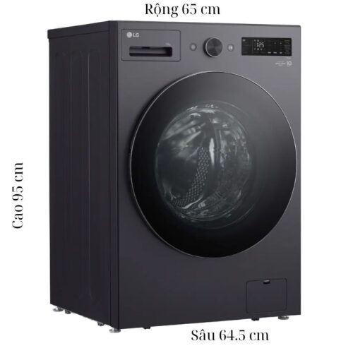 Máy Giặt LG Inverter 15 Kg F2515SNTG cửa trước 5 Kích thước máy Giặt LG Inverter 15 Kg F2515SNTG cửa trước