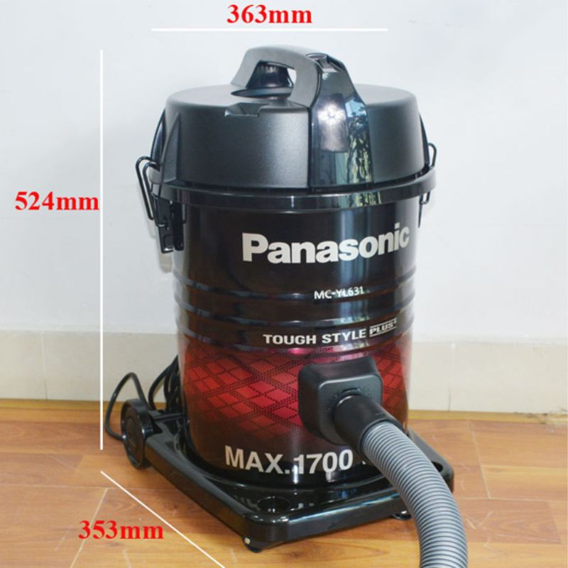 Kích thước máy hút bụi Panasonic MC-YL631RN46 1700W Kích thước máy hút bụi Panasonic MC-YL631RN46 1700W