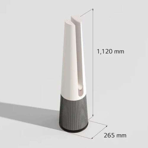 Máy lọc không khí LG PuriCare Aero Tower Hit FS15GPBK0 Màu Be 5 Kích thước máy lọc không khí LG PuriCare Aero Tower Hit FS15GPBK0 Màu Be