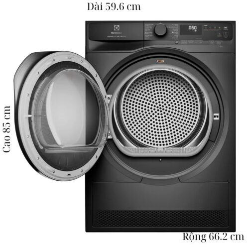 Máy Sấy Bơm Nhiệt Electrolux Inverter 9 Kg EDH903R7SC 4 Kích thước máy Sấy Bơm Nhiệt Electrolux Inverter 9 Kg EDH903R7SC