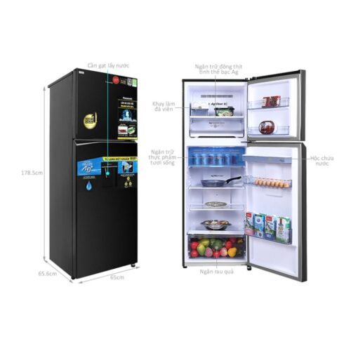 Tủ Lạnh 2 cánh 366 Lít Panasonic NR-TL381GPKV 4 Kích thước tủ Lạnh 2 cánh 366 Lít Panasonic NR-TL381GPKV