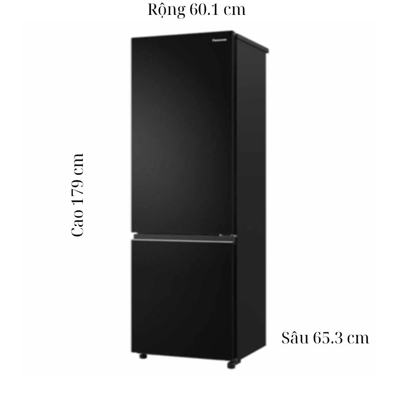 Kích thước tủ Lạnh 2 cánh Inverter 325 Lít Panasonic NR-BV361BPKV kich thuoc tu lanh 2 canh inverter 325 lit panasonic nr bv361bpkv 1