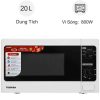 Lò vi sóng Toshiba ER-SM20(W1)VN 20 lít 2 Lò vi sóng Toshiba ER-SM20(W1)VN 20 lít