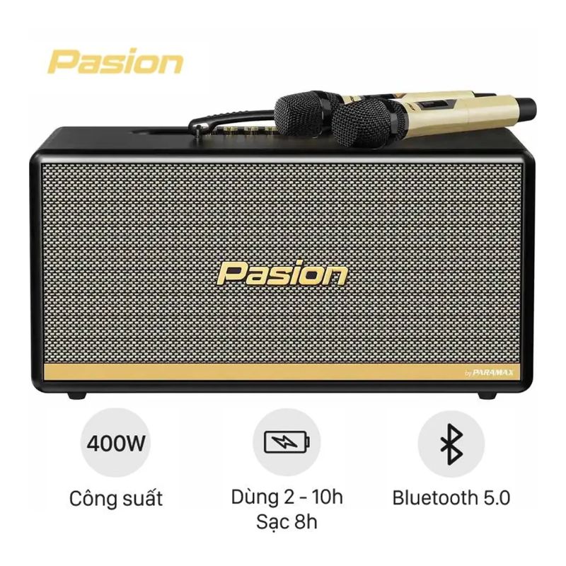 Loa Di Động Xách Tay Paramax PASION 2c (Màu Đen) Loa Di Động Xách Tay Paramax PASION 2c (Màu Đen)