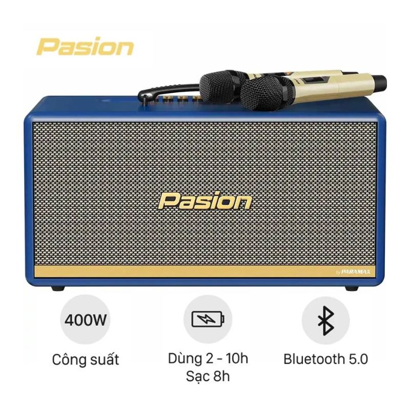 Loa Di Động Xách Tay Paramax PASION 2c (Màu Xanh) Loa Di Động Xách Tay Paramax PASION 2c (Màu Xanh)